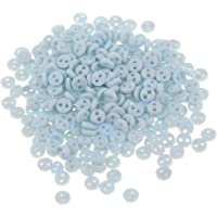 Baoblaze 300 pcs Miniatura Botón Redondo de 4mm 2 Agujeros para Trajes DIY para Figura Acción - Azul